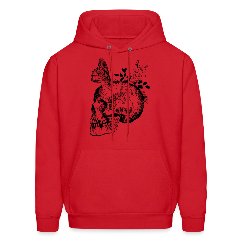 Skullterfly Hoodie Reverse - red