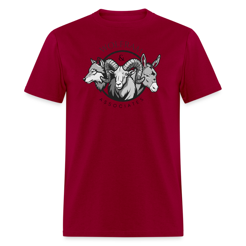 Wolfram & Associates Unisex T-shirt - dark red