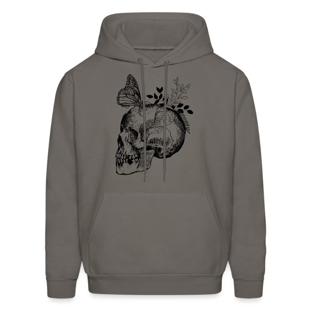 Skullterfly Hoodie Reverse - asphalt gray