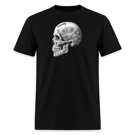 OLEANDER Carved Skull (Poisonous Flowers) - black