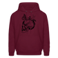 Skullterfly Hoodie Reverse - burgundy