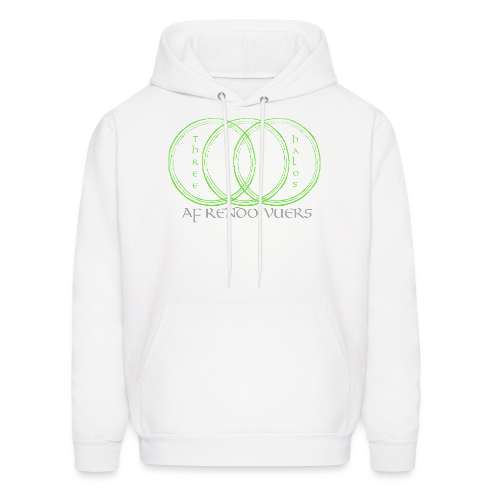 ThreeHalos Logo Hoodie - white