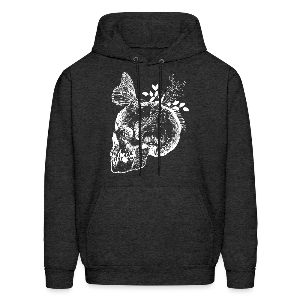 Skullterfly Hoodie - charcoal grey
