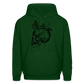 Skullterfly Hoodie Reverse - forest green