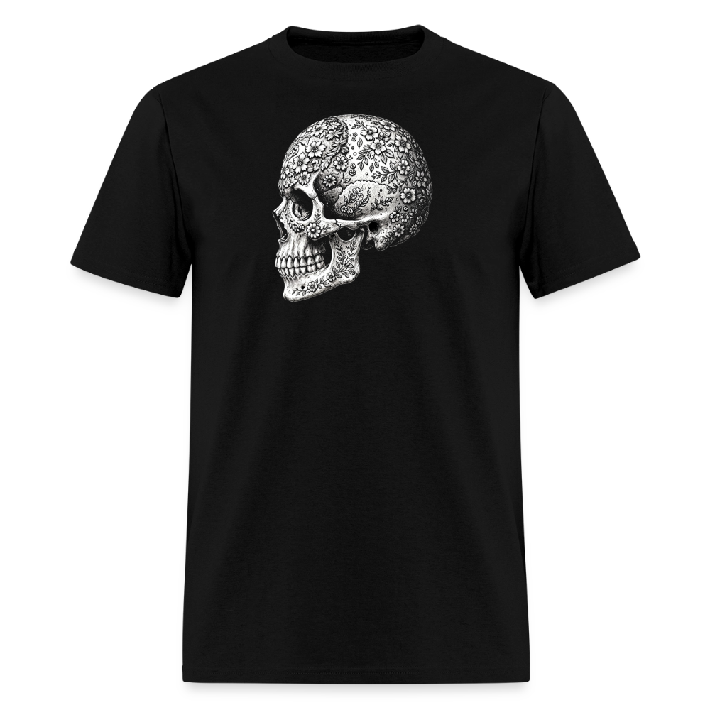 Carved Skull Duo (as in the number 2 not two actual shirts) - black