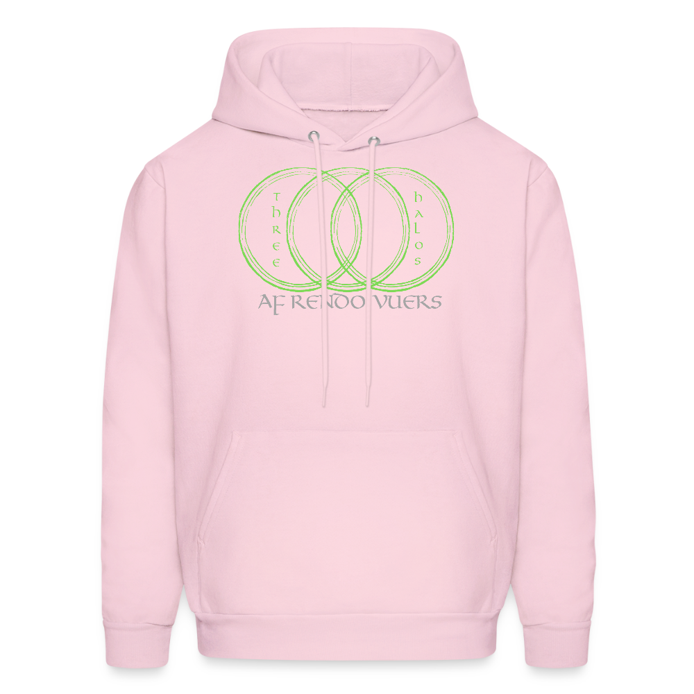 ThreeHalos Logo Hoodie - pale pink