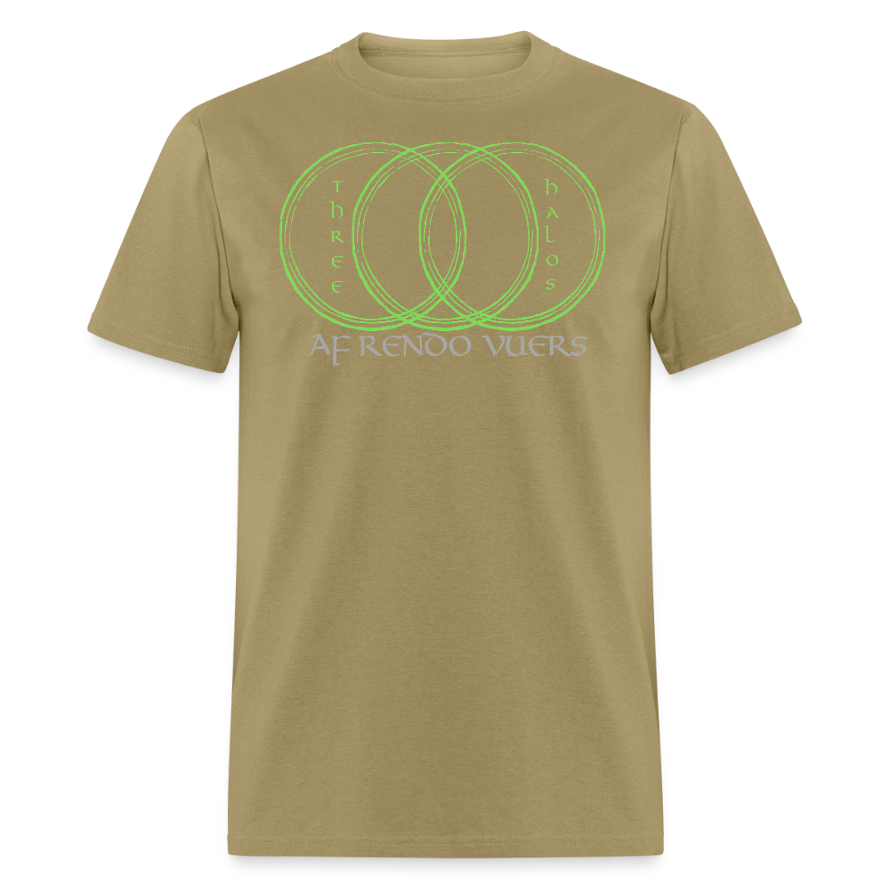 ThreeHalos Logo Unisex Classic T-Shirt - khaki