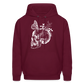 Skullterfly Hoodie - burgundy