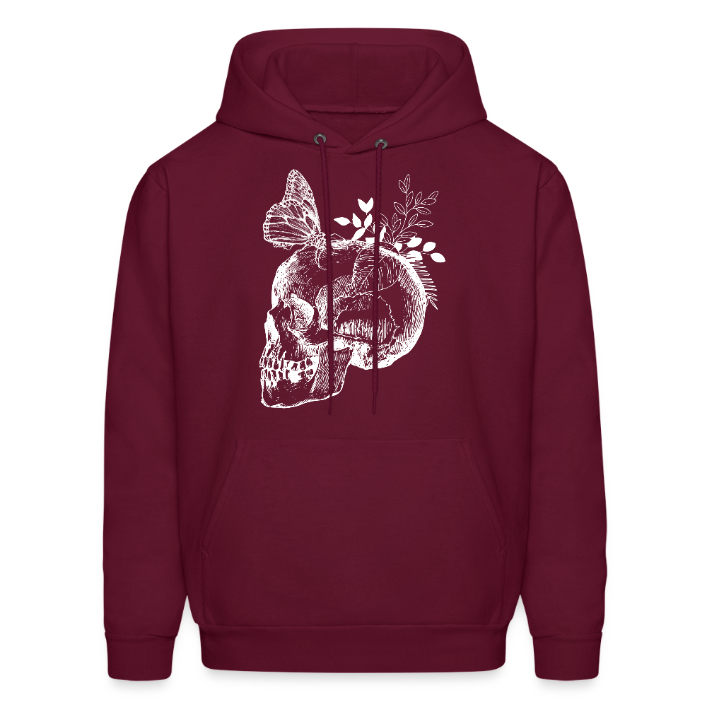 Skullterfly Hoodie - burgundy