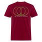 ThreeHalos Logo Unisex Classic T-Shirt - burgundy