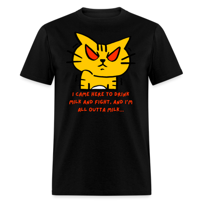 Drink Milk and FIght Classic T-Shirt - black